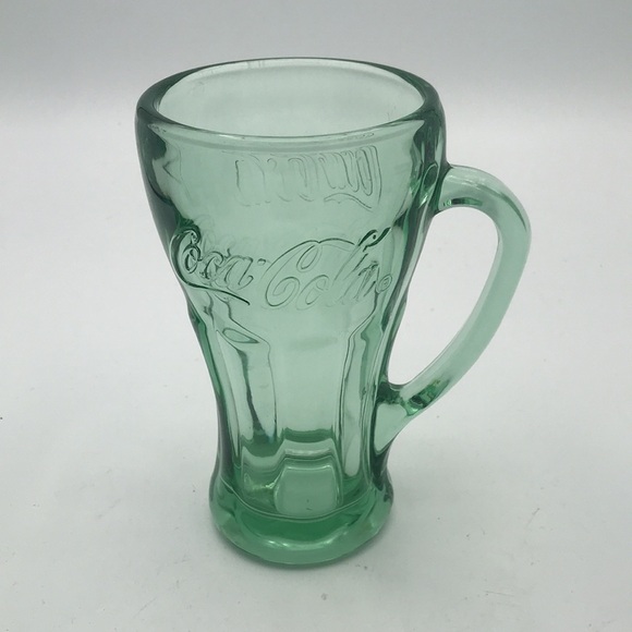 VTG/Retro Set of 6 Libbey Coca Cola Coke Float Malt Green Glasses/Mugs w/Handles - Picture 4 of 8